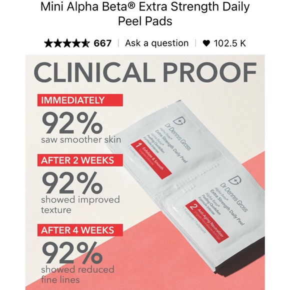 🆕 Dr.Dennis Gross Alpha Beta Extra Strength Daily Peel Pads - Picture 8 of 12